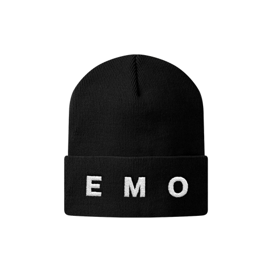 EMO BLACK BEANIE